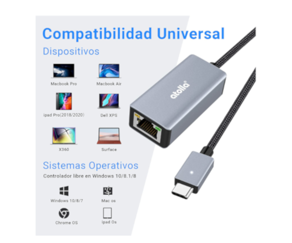 3 Ports USB 3.0 HUB With RJ45 Network Adapter - Image 2